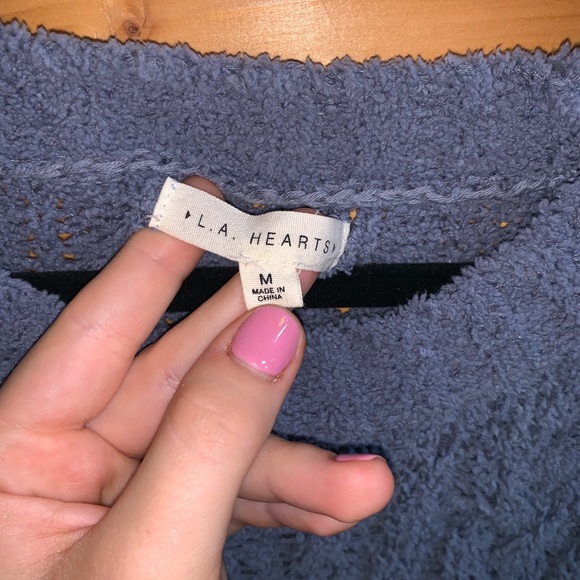 LA Hearts Blue Sweater - Picture 3 of 4